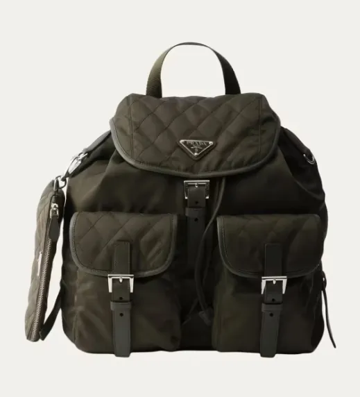 Vela Medium Quilted Re-Nylon Backpack